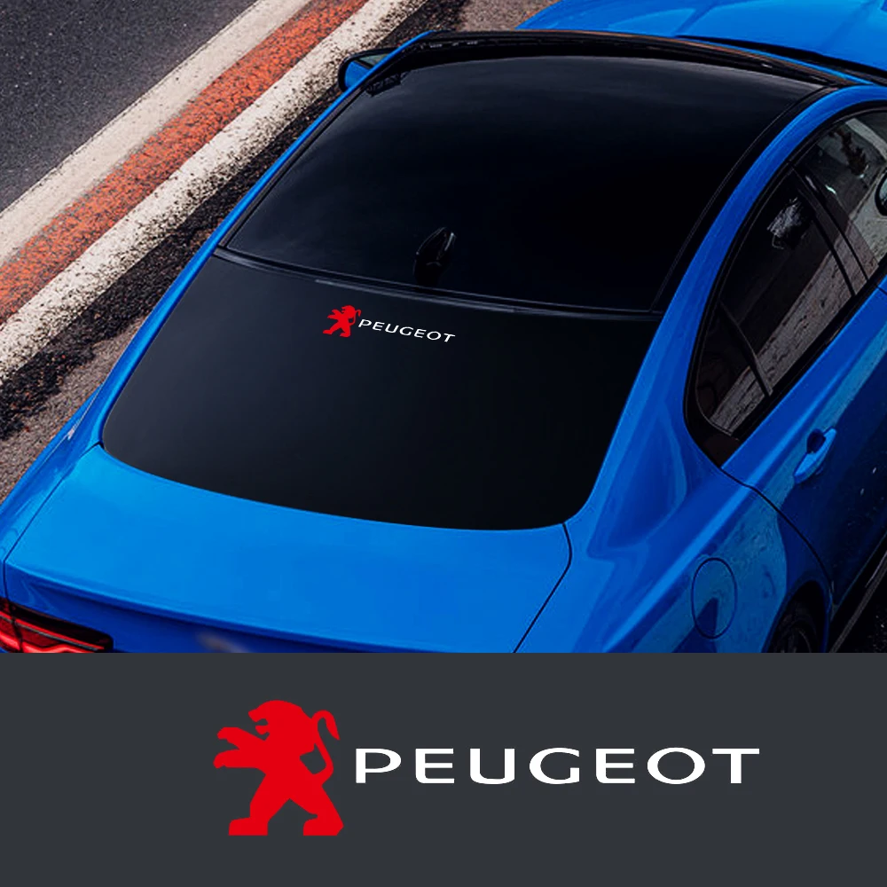2/4 Stück PVC-Auto-Tür-Karosserie-Kofferraum-Windschutzscheiben-Dekorationsaufkleber für Peugeot 308 408 508 RCZ 208 3008 2008 108 206 207 307 407