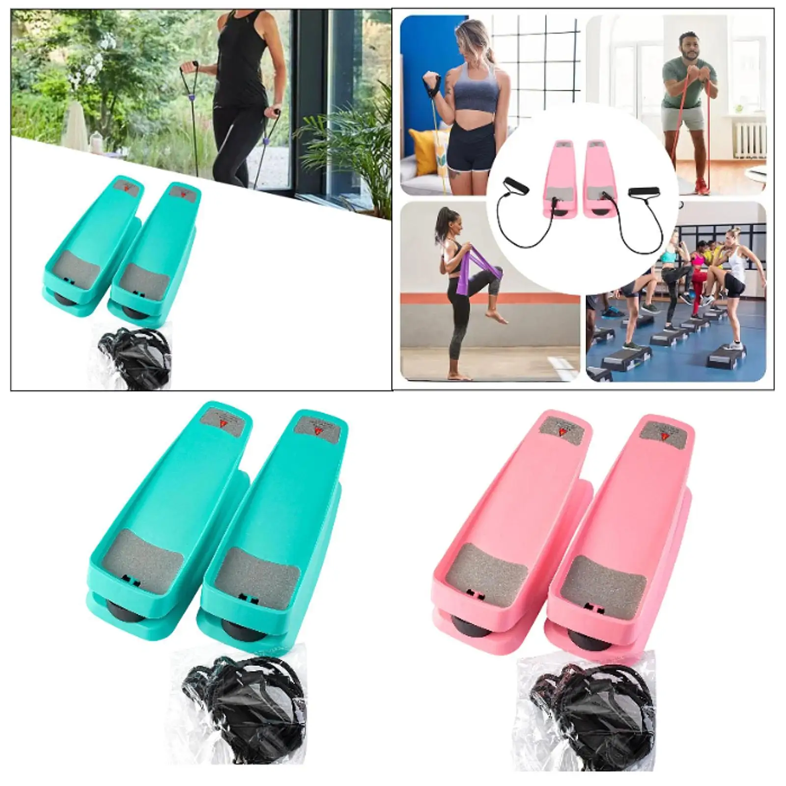 Stepper met weerstandsbanden Lichtgewicht voor full body indoor home