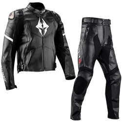 KAIDANMO Men's Biker Jacket Waterproof Winter Warm Racing Suit Four Seasons Motorcycle Windproof Rain Leather Motorbike Jacket