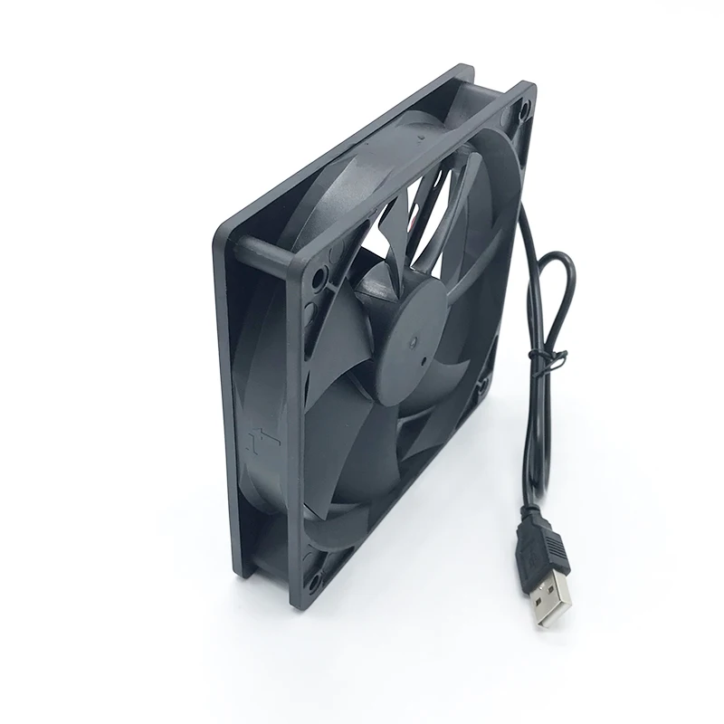 120mmx120mmx25mm 80mmx80mmx25mm 12Volt Fluid Bearing USB Exhaust Cooling Fan