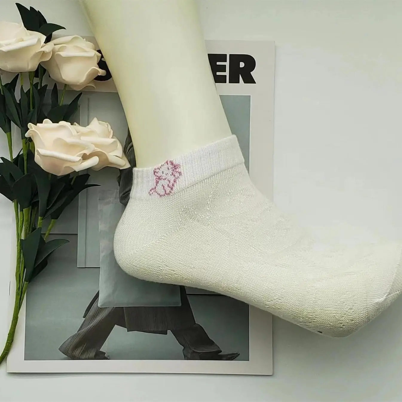 5/10 Paar Mode Damen Hohl socken atmungsaktive Komforts ocken Fabrik direkt Frühling und Sommer Mesh neue Damen Socken