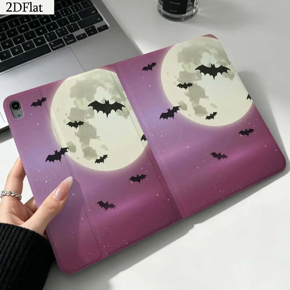 Bat Under the Moon Gift For iPad Pro mini Air A16 A14 6 5 4 6th 7 7th 11th 9Gen 13 M5 11 A17 Pro M4 Inch Tablet Case