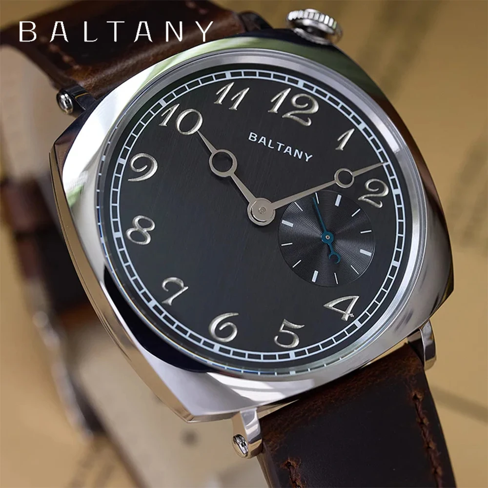 Baltany Reminiscent Square Shell Men\'s Quartz Watches S204072 Movement VD78 Waterproof Sapphire Stainless Steel reloj hombre