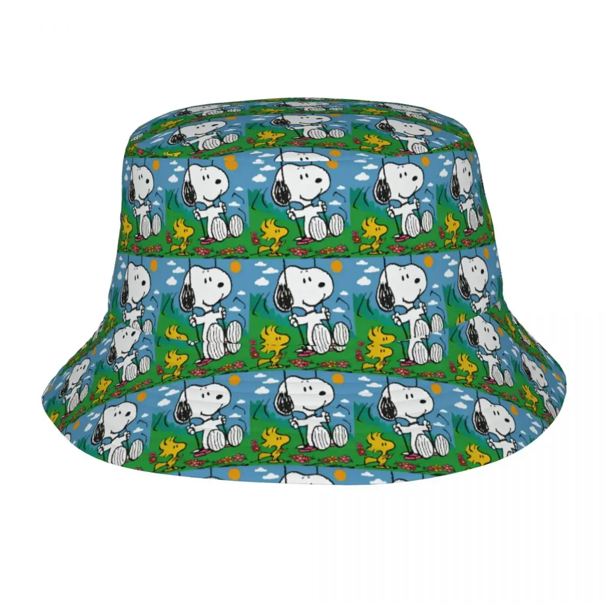 

Головные уборы Snoopy Woodstock Stuff Панама Шляпы от солнца для девочек Мультяшная сессионная шляпа Складная рыбацкая шапка для спорта на открытом воздухе
