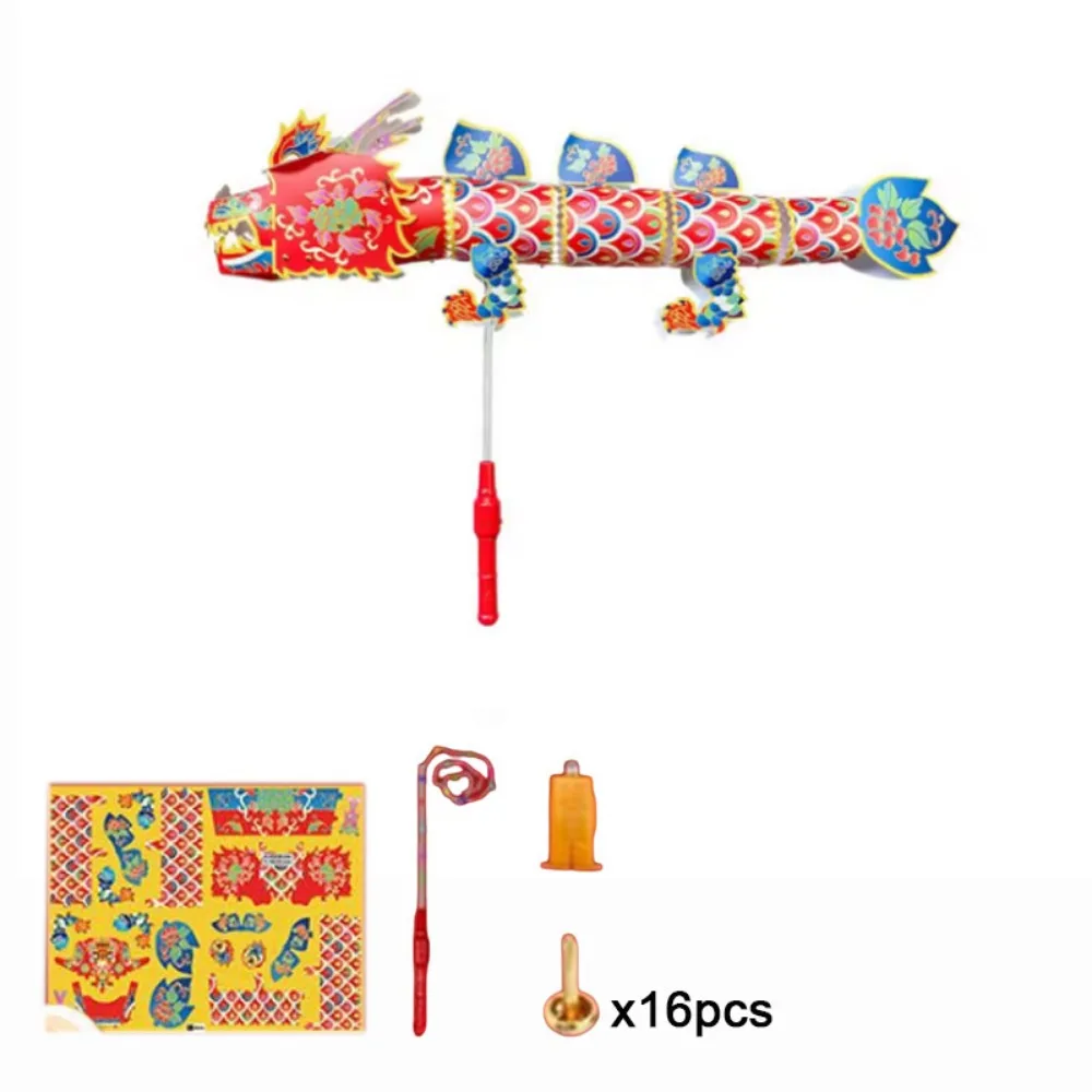 

Exquisite Handmade Dragon Lantern Waterproof Chinese Style Dragon Light Toy Glowing Plastic DIY Material Bag Party