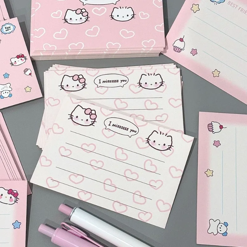 HelloKitty Cute Envelope Letter Paper Cartoon Pink Letter Letters Card Card Students Stationer Party Invitation Thank You Letter