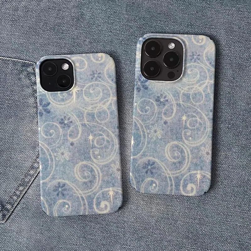 韓国カウボーイブルー流星サークルiPhoneケース iPhone 17 16E 15 14 Plus 13 Mini 11 Pro Max 12 Pro XS XR SE対応