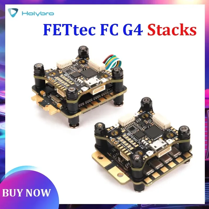 Holybro FETtec FC G4 KISS V1.7 Flight Controller Stacks Built-in Holybro Tekko32 4 in 1 50A /Metal 65A ESC for FPV Racing Drones