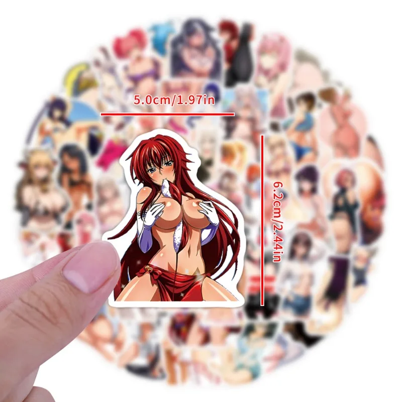 10/30/50/110PCS Waifu Cartoon Adesivi Sexy Hentai Anime Adesivo Decorazione Impermeabile Del Computer Portatile Del Telefono Chitarra Bici di Skateboard Decal