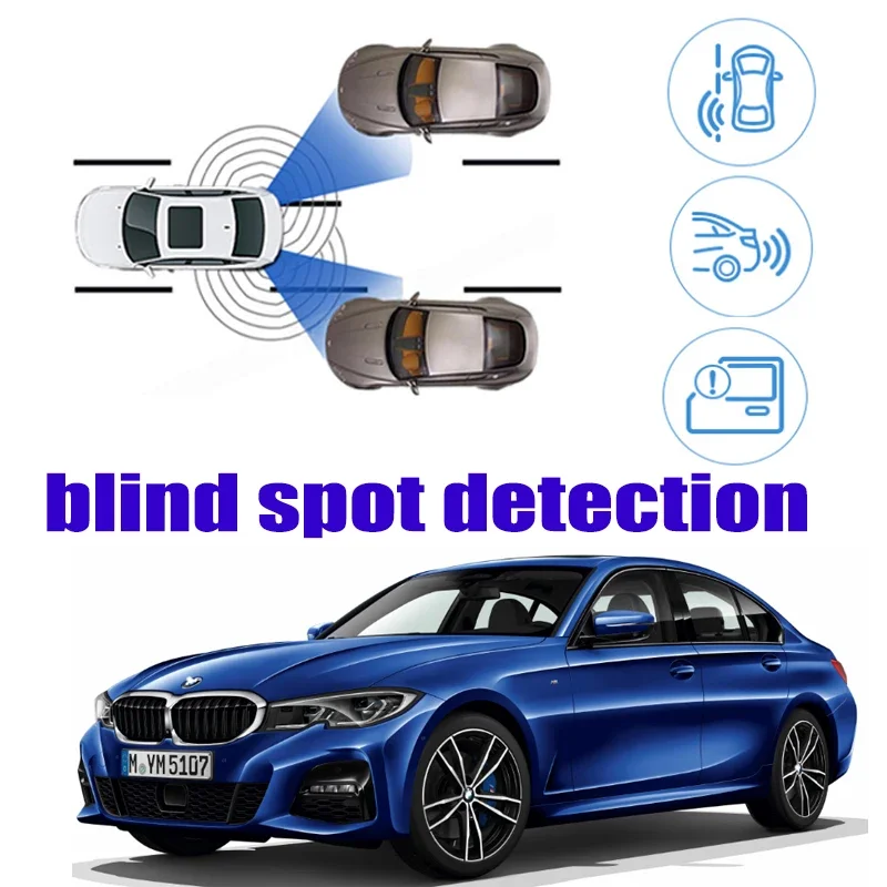 For BMW 3 G20 2018~2020 Car BSD BSA BSM Blind Area Spot Warning Safety Drive Alert Mirror Rear Radar Detection System