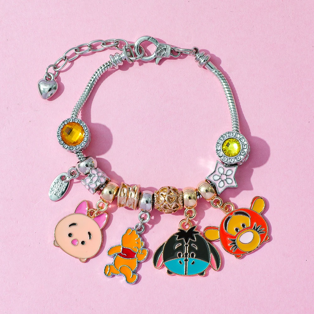 Figura de dibujos animados de oso Tigger Pooh de Disney, bonito colgante artesanal, caja ciega, juguete temático para fiesta de cumpleaños, regalos para amigos