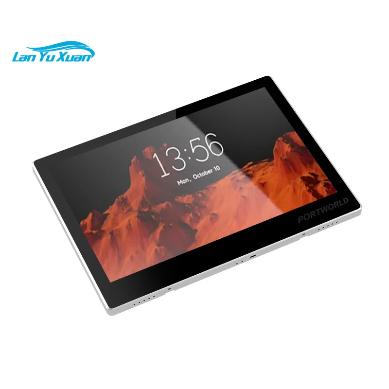 Portworld 8 Inch Luxury Shell with IPS Capacitive Touch Home Keypad Horizontal Monitor