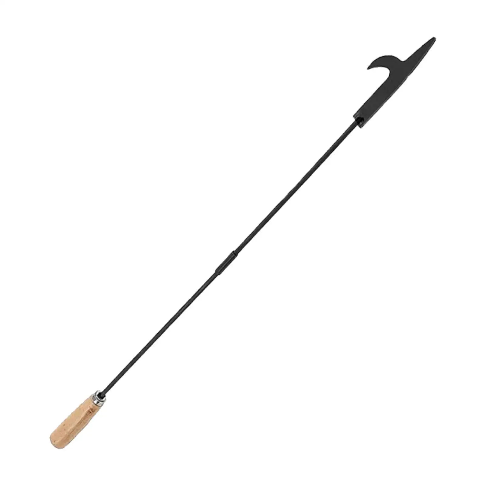 Fire Pit Stick Sturdy Wrought Iron Poker for Wood Coal Grills Stove Camping