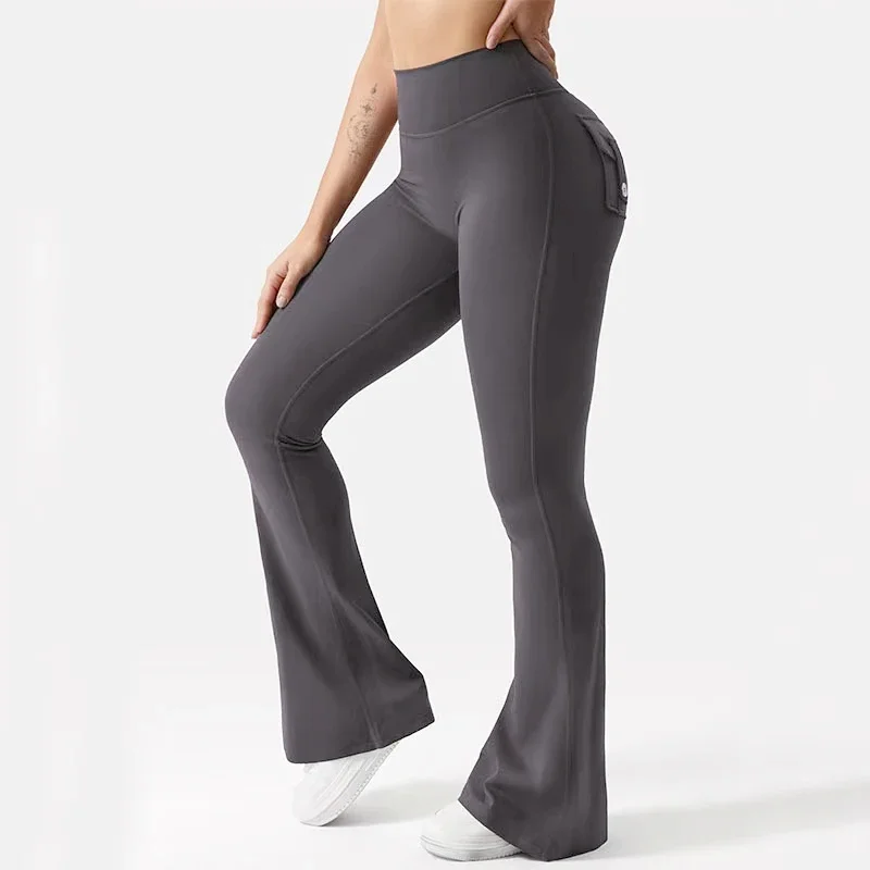 Flare Leggings Yoga Pants Women Plus Size Bell-bottoms Yoga Trousers Dance Trousers High Waist Fitness Gym Sports Workout Pants