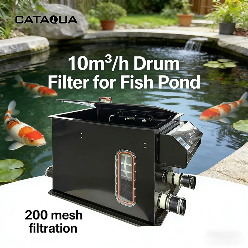 200 Micron Fine Filtration Rotary Drum Filter For Coral Reef And Large Marine Aquarium Systems