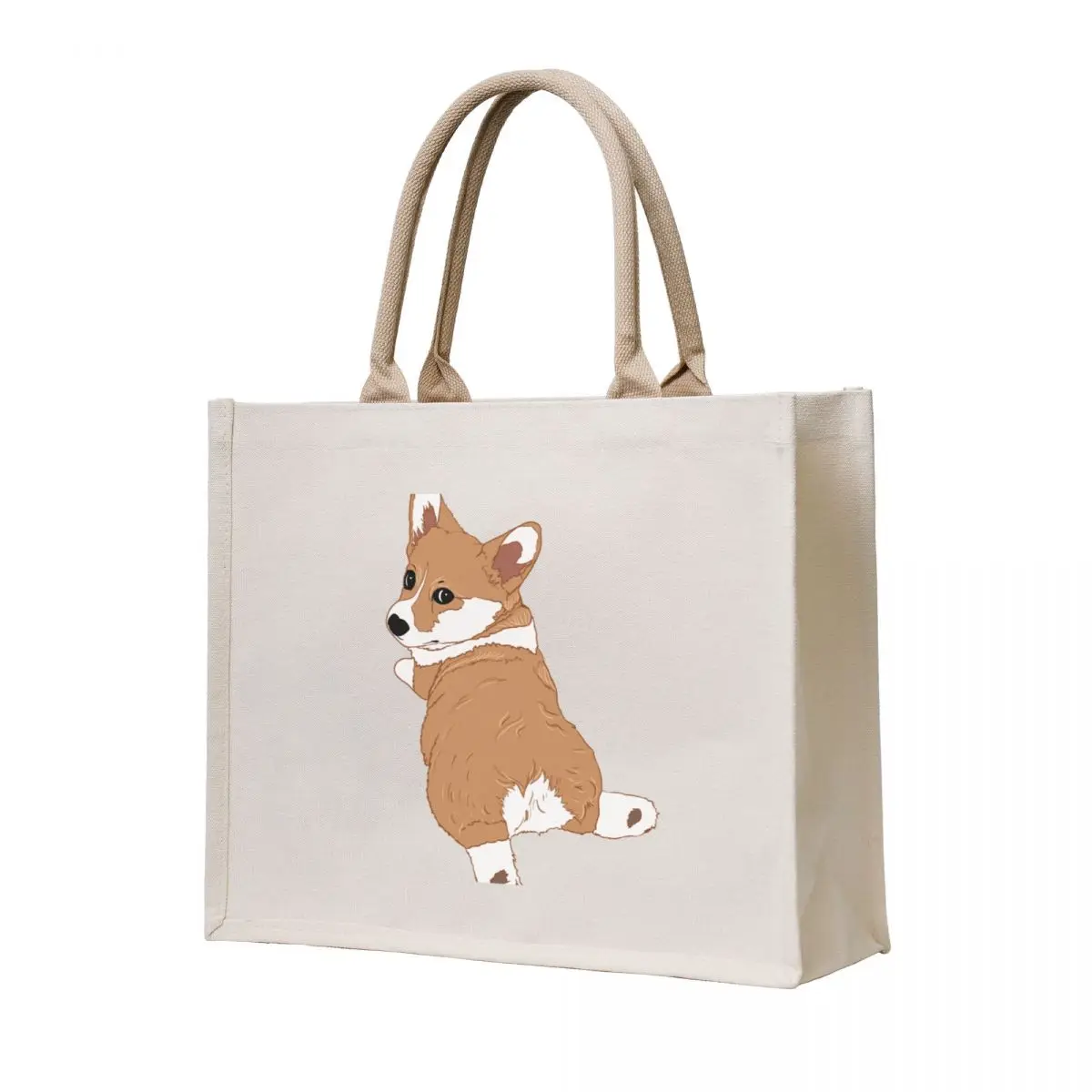 

Corgi Dog Puppy With Cute Corgi Butt Tote Bag cute pouch bag Gift bag tote woman canvas tote