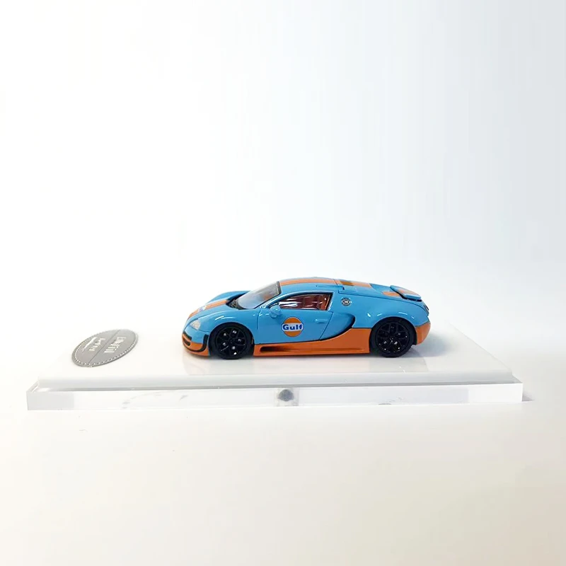 Mortal 1:64 Model Car Veyron Alloy Die-Cast Sport Vehicle Removable Rear Cover-Gulf Coating