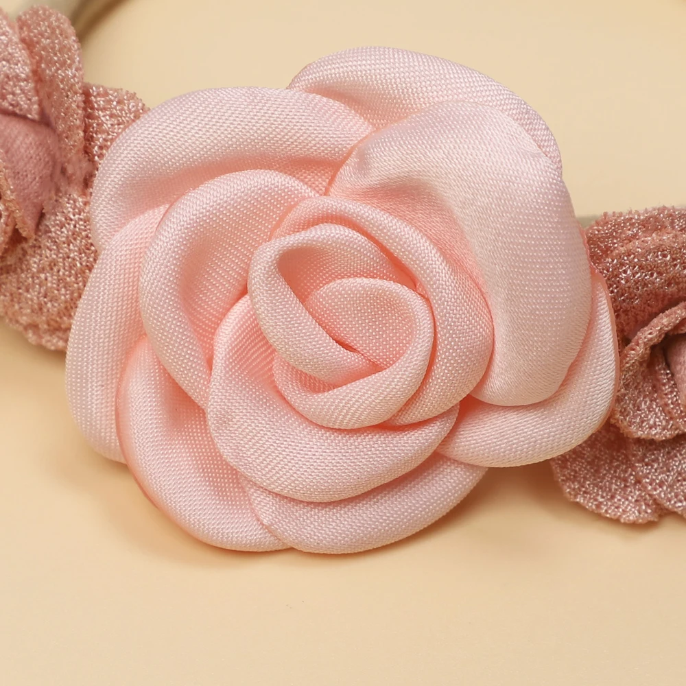 Baby Hair Bands for Girls Elastic Flower Headband for Newborn Girls Kids Headwear Nylon Soft Hairbands Infant Hair Accessories