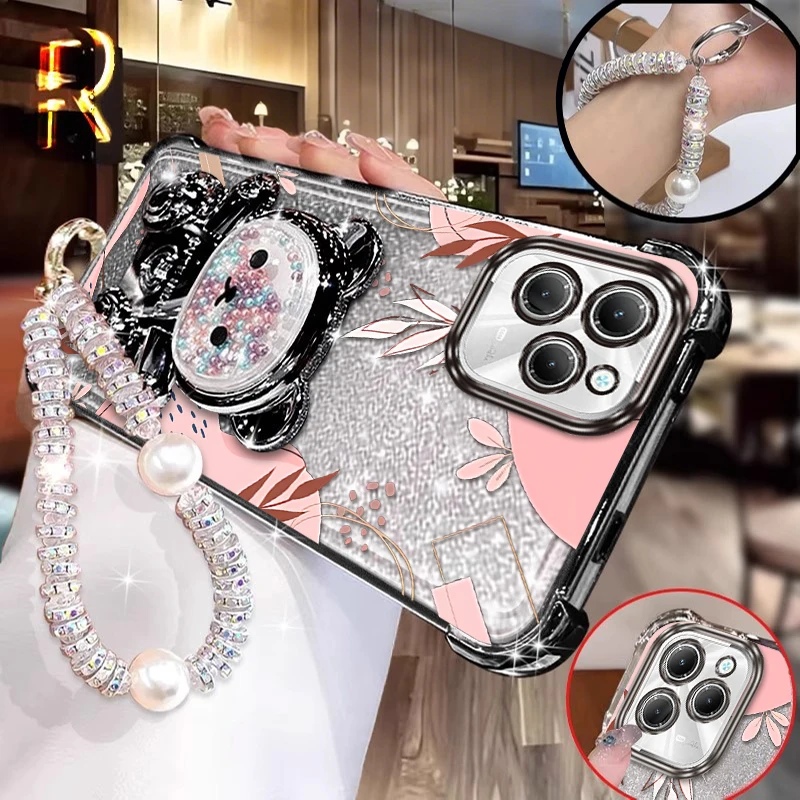 

Hot40 Чехол-держатель для браслета с принтом красного кленового листа для Infinix Hot 40Pro 40 50i 30 50 30Play 60 40Proplus Spark 20Pro Cover