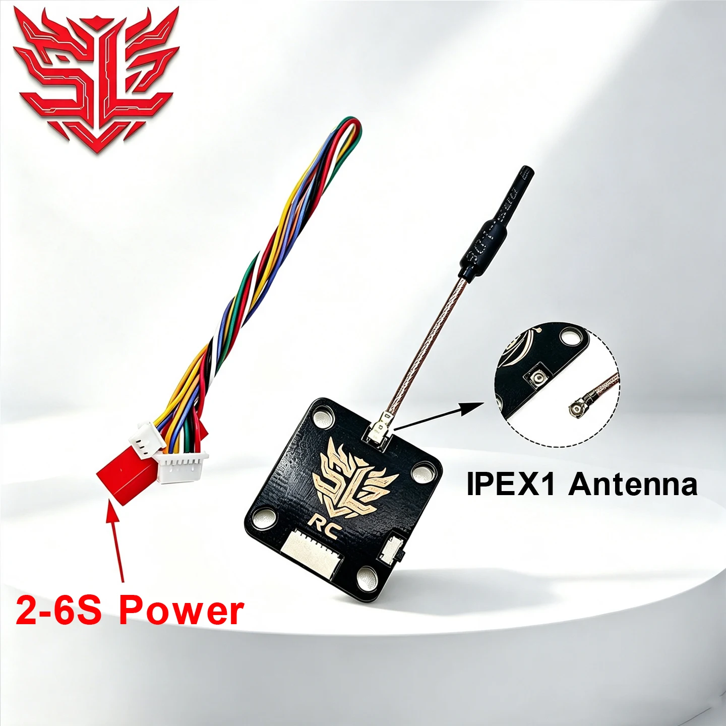SLONWAKE VTX20 5.8G 56CH FPV Transmitter PitMode/200mW/500mW/1000mW launcher 7-26V Adjustable VTX use for RC FPV Racing Drone