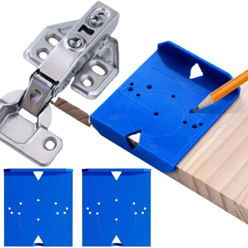 

Hinge Punching Positioning Ruler Template Woodworking Hinge Installation Auxiliary Tool Hinge Drilling Locator Cabinet Door