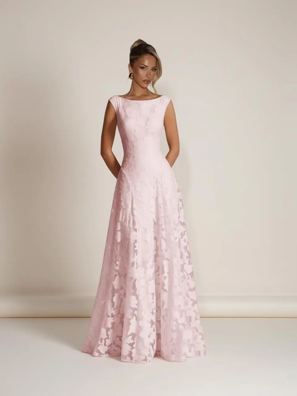 

Pink Lace Luxury Formal Occasion Dresses 2026 Sleeveless Sexy Party Dress A-Line Long Evening Gowns Customized فساتين مناس