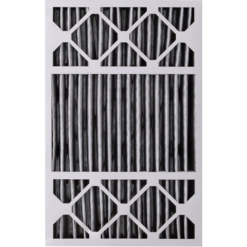 16 × 25 × 5 (15_3/4 × 24_3/4 × 4_3/8) فلاتر هواء بديلة من هانيويل MERV 8 Plus Carbon 2 Pack