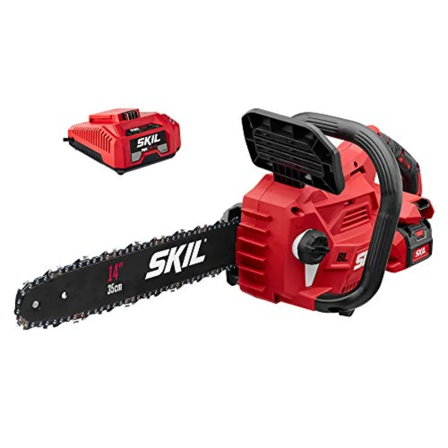 

40V 14 Lightweight Brushless Chainsaw Kit with Tool-free Chain Tension and Auto Lubrication Includes 2.5Ah Battery and Auto PWR