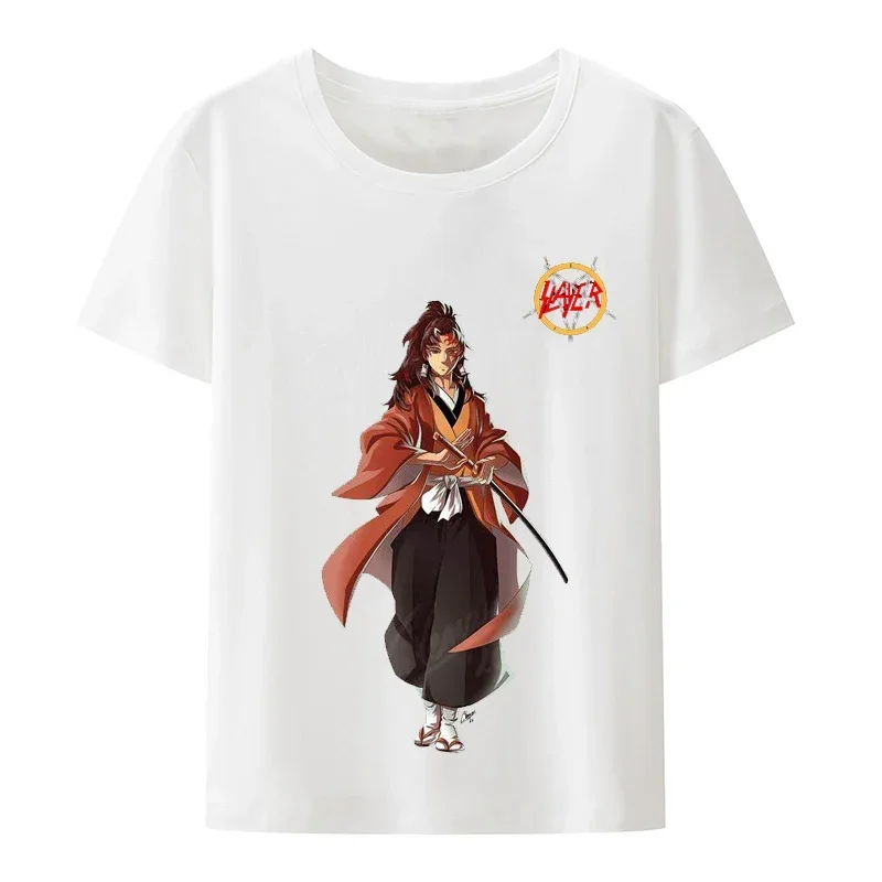 Maglietta giapponese Kawaii Demon Slayer Kimetsu No Yaiba Hot Anime Streetwear Tee Tanjirou Kamado maglietta allentata Unisex