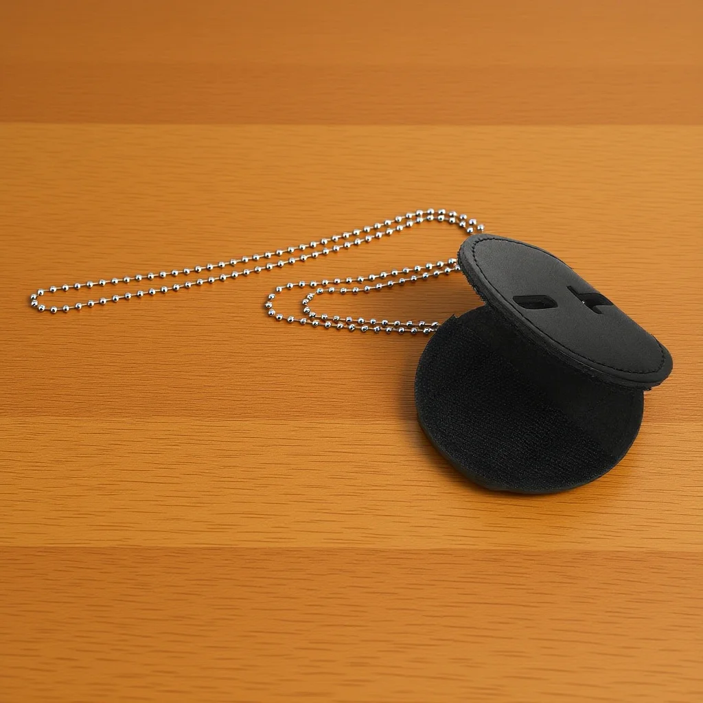 

Universal Police Badge Holder with Clip Cute Security ID Badge Case for Law Enforcement Pu Belt Accessory Round Design