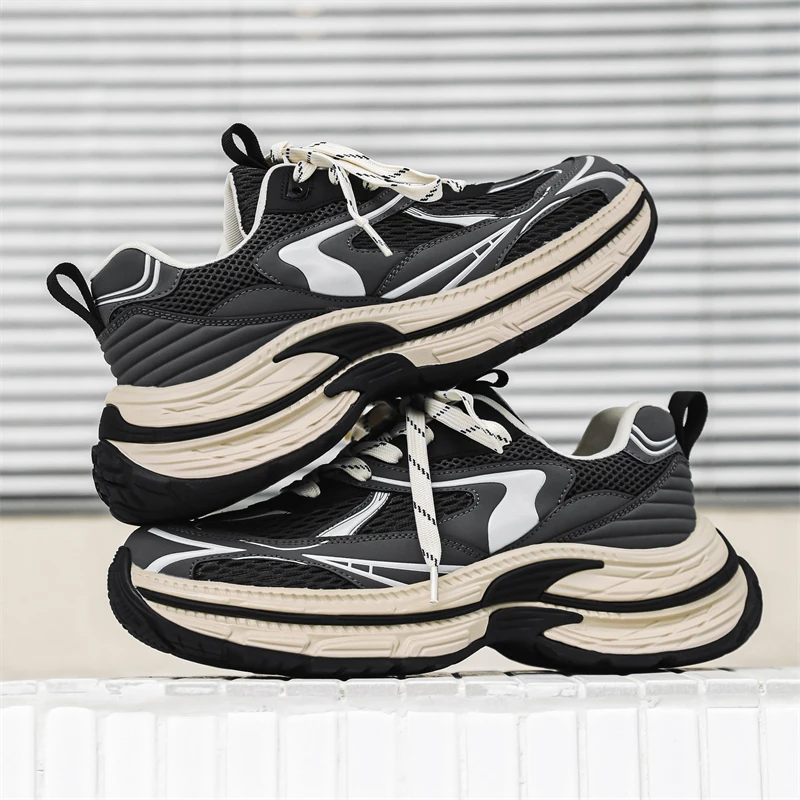 

Men's Shoes 2025 New Autumn Trendy Brand Torre Men's Thick Sole Increased Casual Flow Reflective Sports Running Trendy Shoes