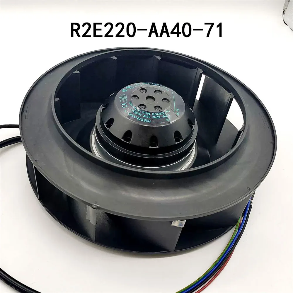 مروحة الطرد المركزي المبرد R2E220-AA40-71 230VAC 0.40A 85/100W مروحة تبريد صامتة