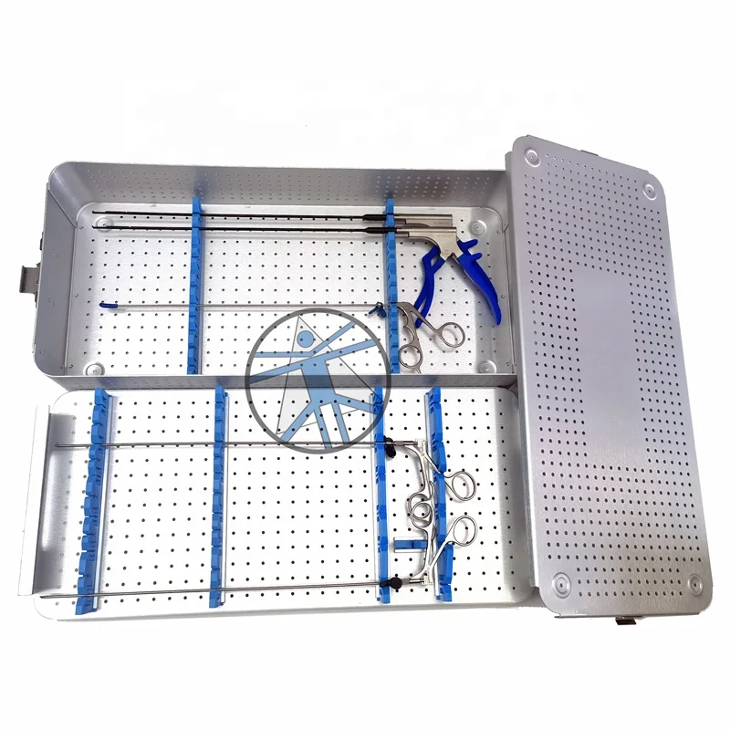 surgical Instruments Aluminum alloy sterilization box for transforaminal endoscope instrument