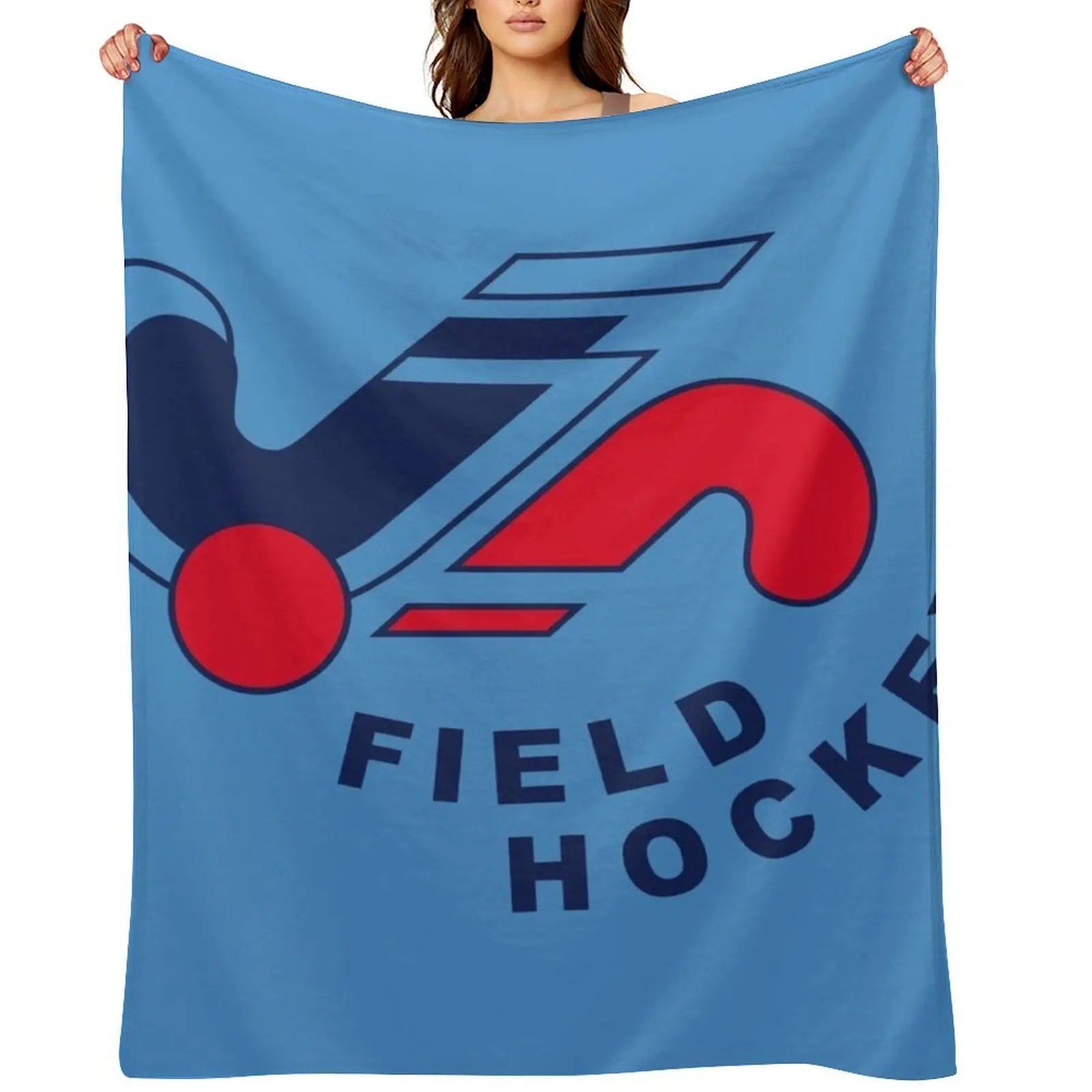 

Field hockey logo Throw Blanket Sofa Quilt Kid'S Luxury Brand Loose Blankets