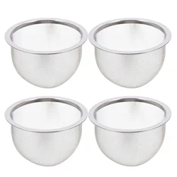 4pcs Teapot Strainer Replacement Infuser Strainers Stainless Steel Filters Leakers Metal Insert Home Residue Coffee Mesh Kettle