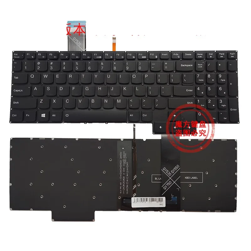 New US Keyboard Backlight for Lenovo Legion 5-17ACH6 5-17ACH6H 5-17ARH05 5-17ARH05H 5-17IMH05H 5 17ARH05 5 17ARH05H 5 17IMH05H