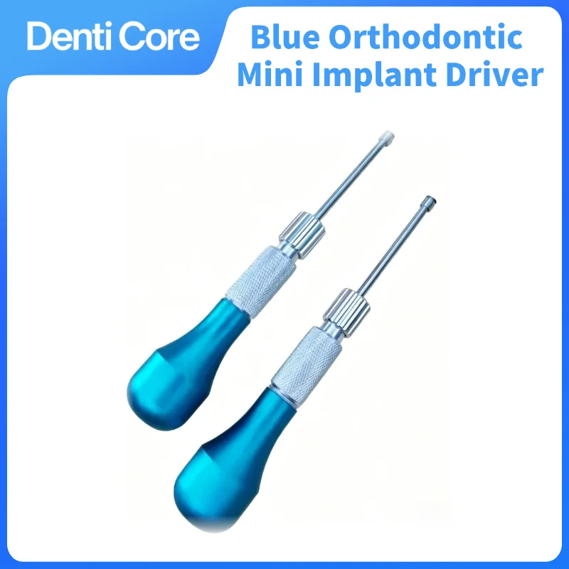 

Blue Orthodontic Mini Implant Driver, Non-slip Micro Screw Wrench, High Strength Corrosion Resistant Durable for Dental Clinic