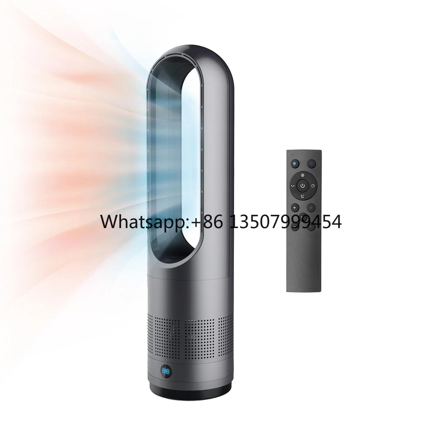 

2025 New Smart Fan and Heater Dual Purpose Office Home Indoor Portable Bladeless Electric Fan Heater with Remote Controller