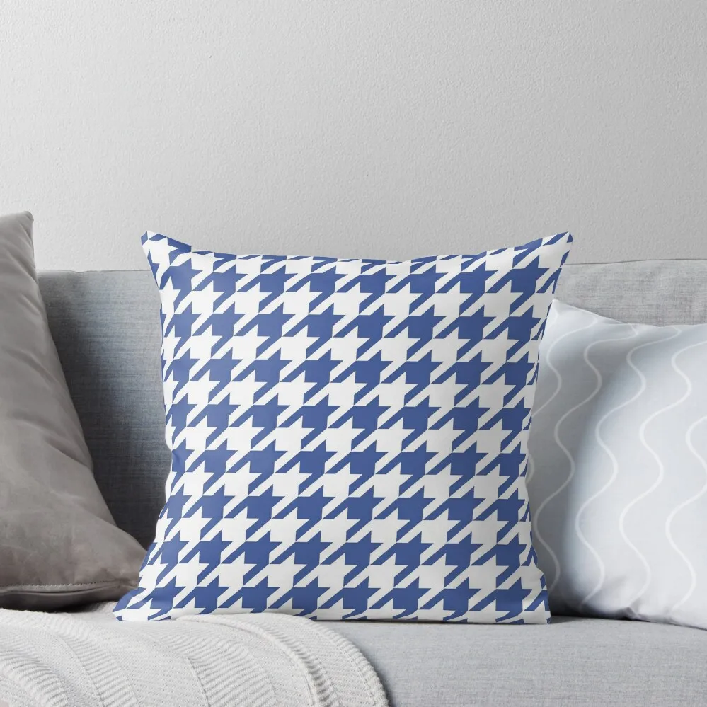 

Blue houndstooth Throw Pillow Luxury Sofa Cushions Pillowcases Cushion Covers Sofa pillow