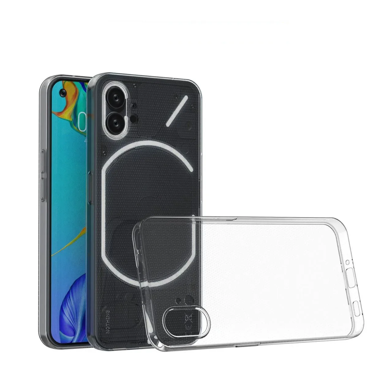 Super Thin Soft TPU Clear Case for Nothing Phone 1 2 2A phone2 Anti-Drop Cell Phone Bag Cover for Nothing Phone1 Cases