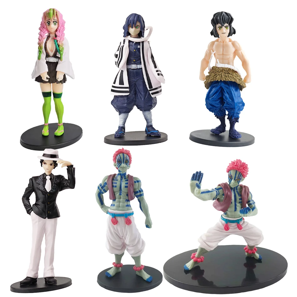 أنيمي شيطان سايير شيطان القاتل كيميتسو نو يابا الشكل كامادو تانجيرو عمل الشكل Agatsuma Zenitsu Nezuko المحارب البلاستيكية نموذج اللعب