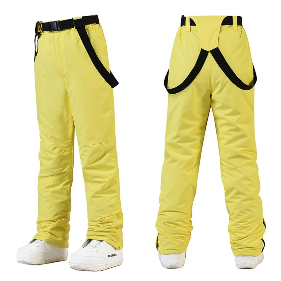 New 2022 Ski Pants Men And Women -30 Temperature Windproof Waterproof Warm Snow Trousers Winter Snowboarding Pants