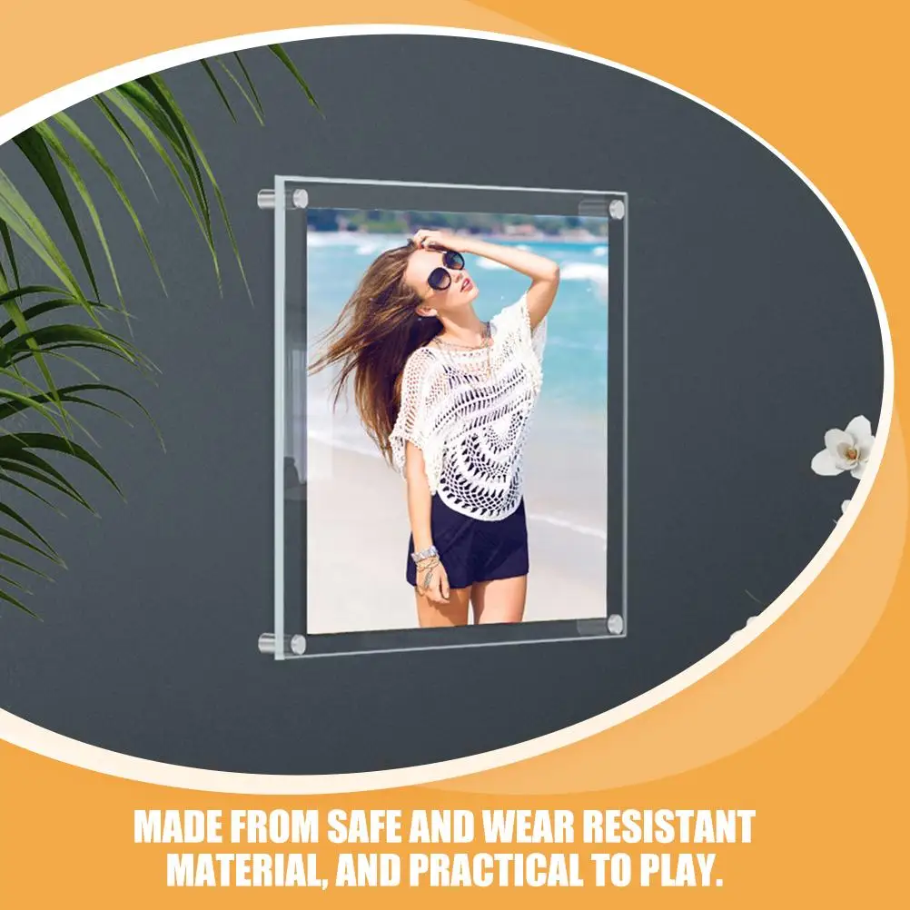 

Acrylic Photo Clear Wall Decor Acrylic Photo Display Frame Bedroom Living Room Display Picture Frames Transparent Holder