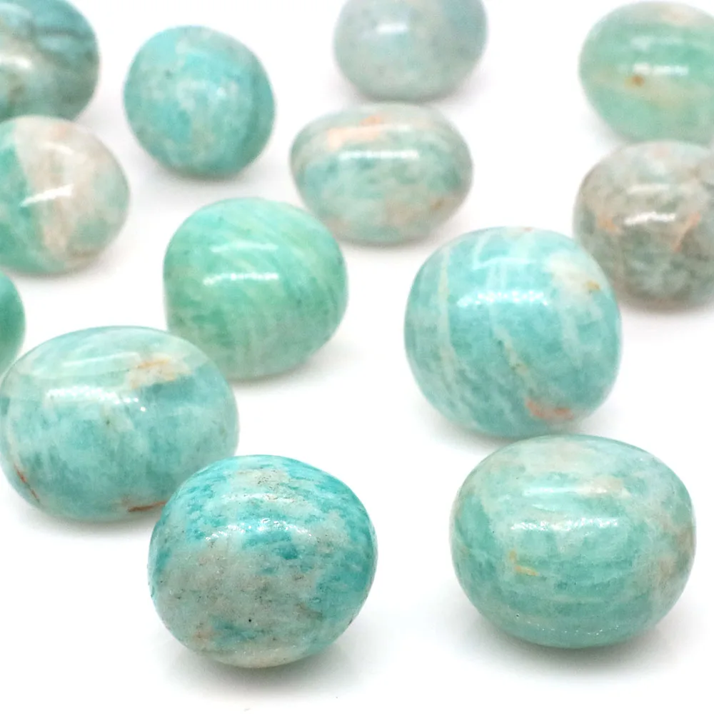 Natural Amazonite Stones Irregular Tumbled Gemstone Reiki Healing Crystal Energy Mineral Specimen Aquarium Plant Home Decoration