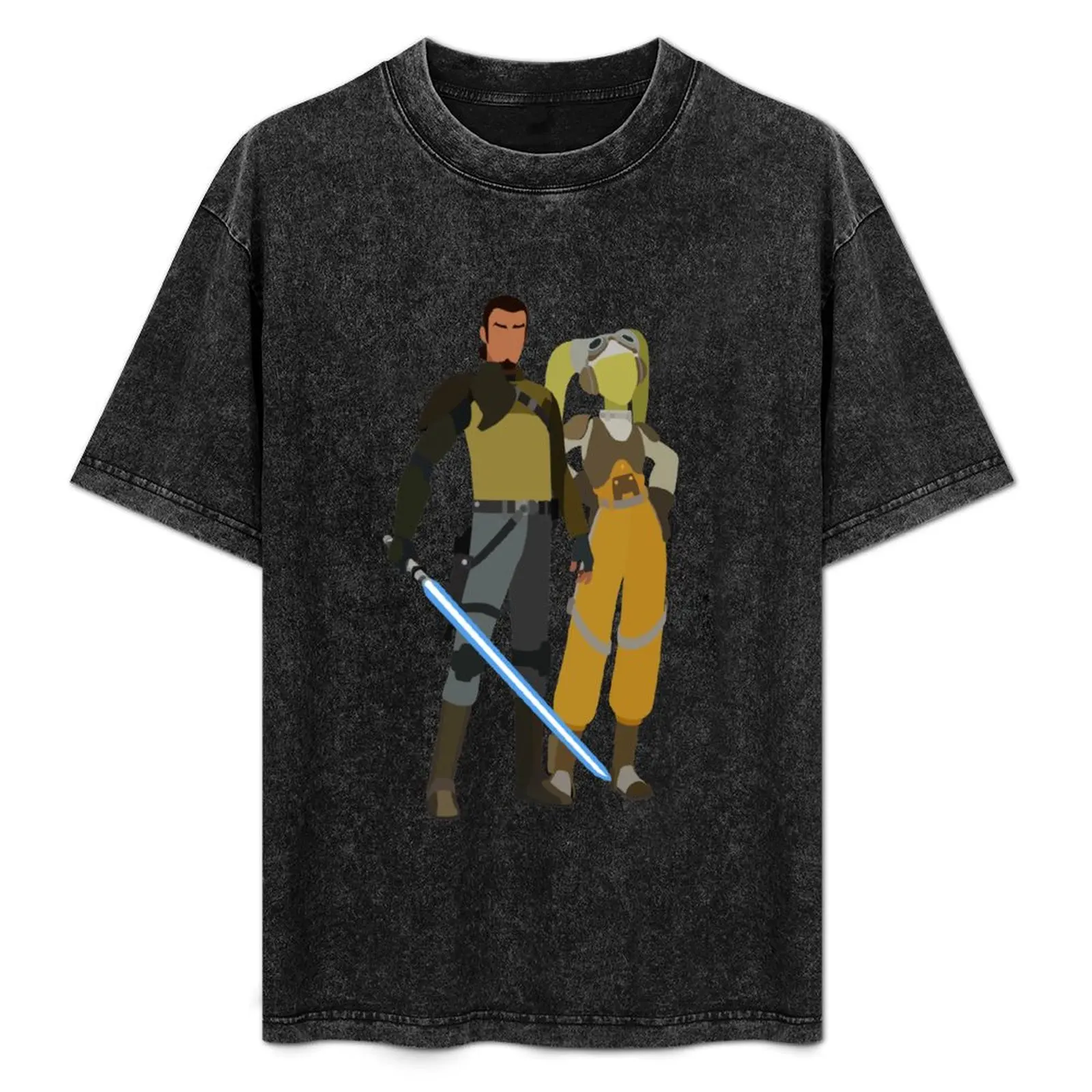 Kanan Jarrus and Hera Syndulla T-Shirt Minimalist Casual Short Sleeve Top