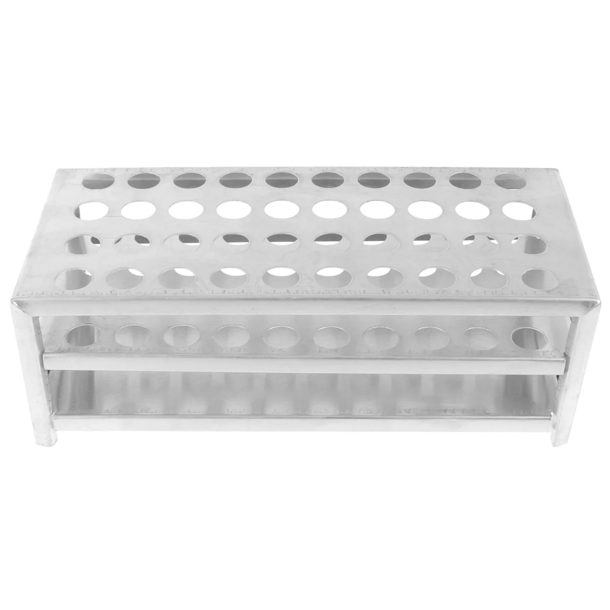 Rack de tubo de ensaio portátil, suporte de alumínio para tubo de coleta de sangue, equipamento de fornecimento escolar, organizador de armazenamento para laboratório (40x125)