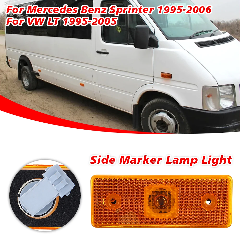 

1 pcs For Mercedes Benz Sprinter VW LT 1995-2006 A0028209156 Side Marker Light Lens Replacement without Bulbs