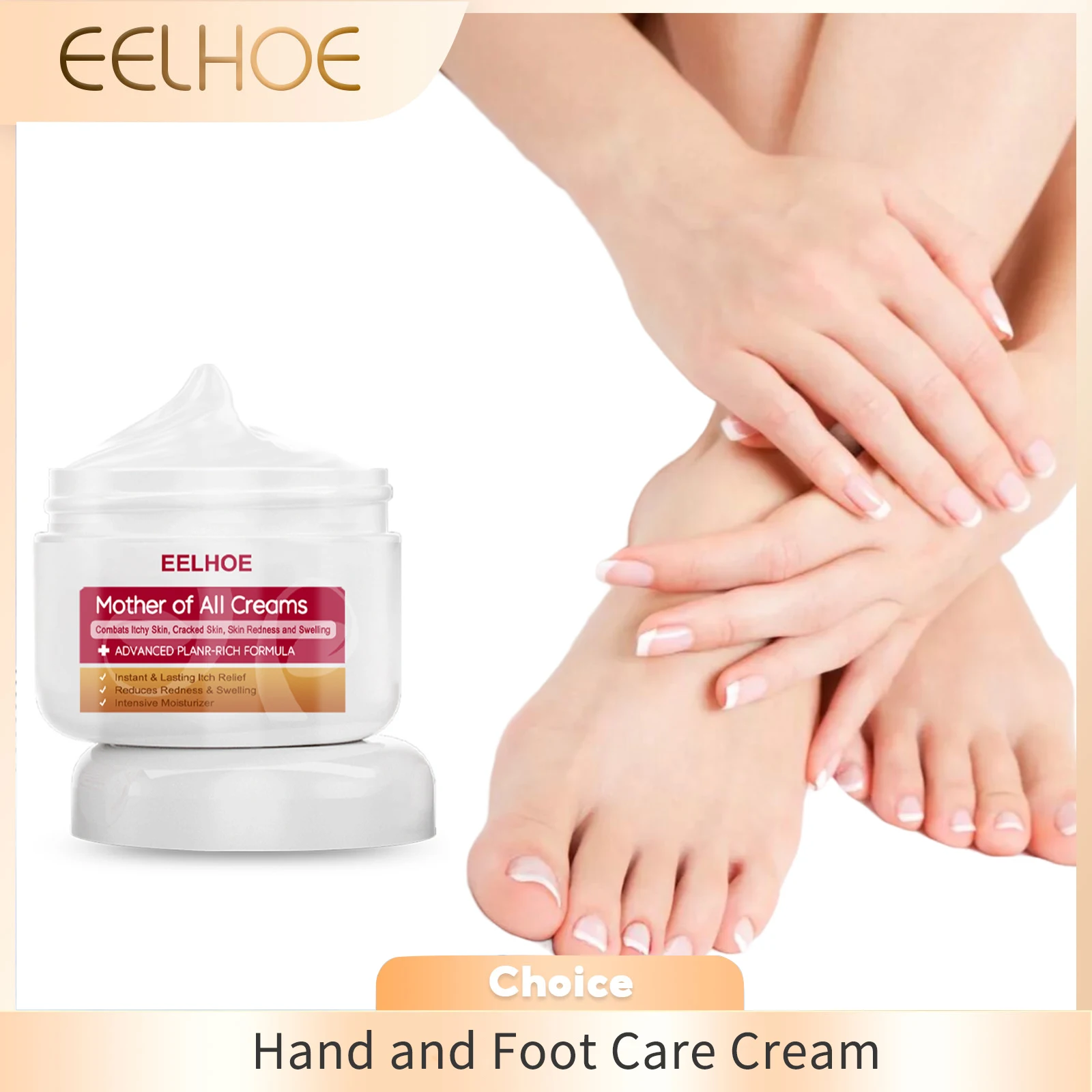 

Hand and Foot Care Cream Anti Cracked Relieve Redness Swelling Antipruritic Repair Damaged Skin Dead Skin Removal Nourish Cream