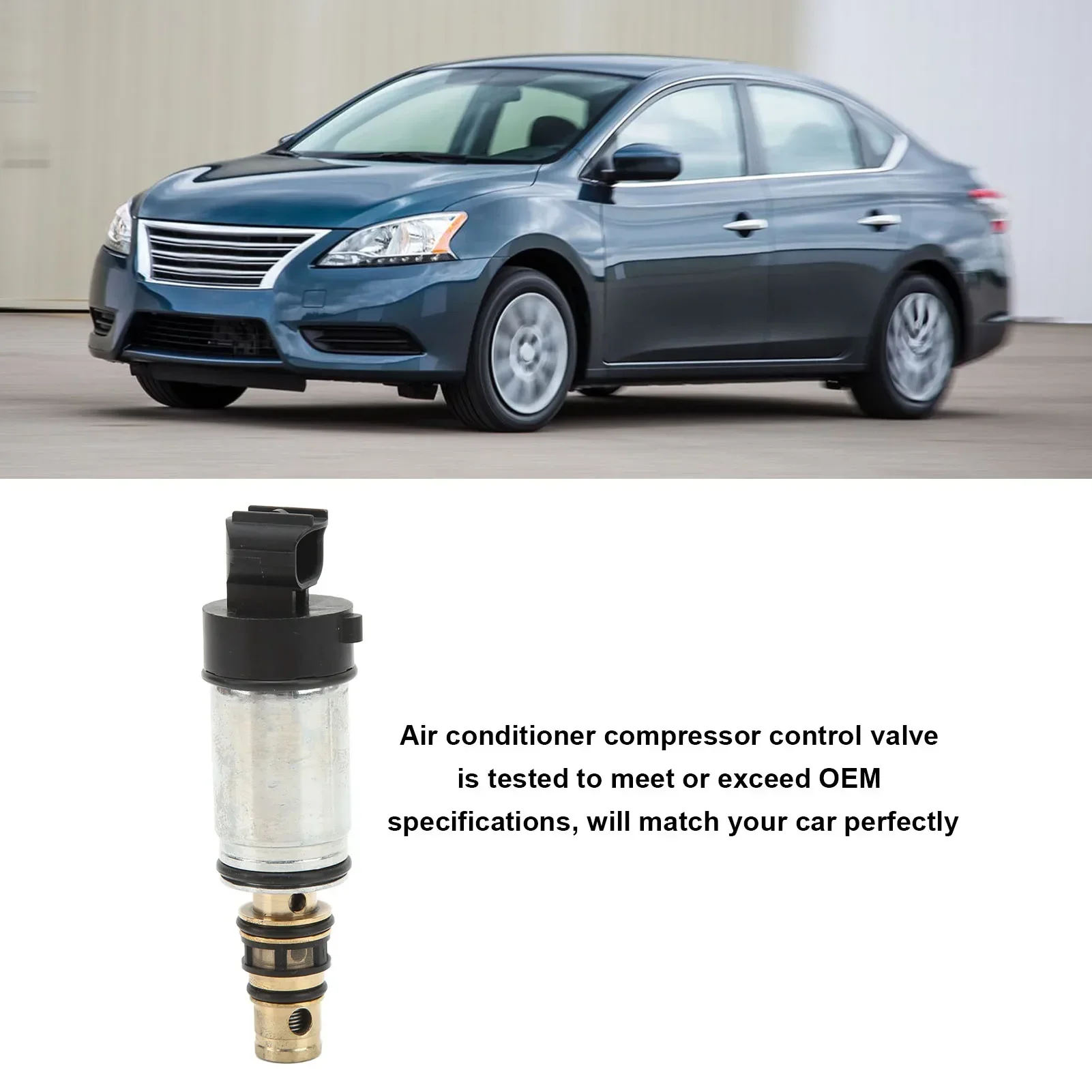 Válvula de Control de compresor de CA E257065, reemplazo de alto rendimiento para Sentra 1.8L PXC14 2013 ‑ 2015