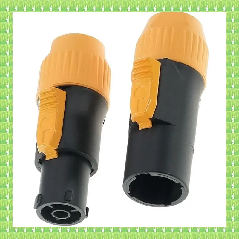 

Waterproof LED Display Plug Stage Lighting Equipment Multi-Function Convenient Lighting Power Connector Plugs, Durable B-Yellow